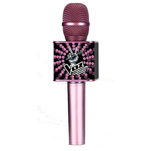 Toy Lab Micrófono Karaoke Oficial La Voz Rosa y Negro, color...